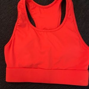 Fabletics Mila sports bra in paprika red